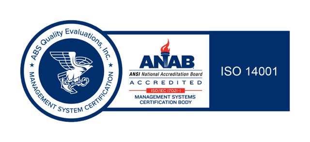 ABS Quality Evaluations — ISO 14001 Certified, ANAB Accredited