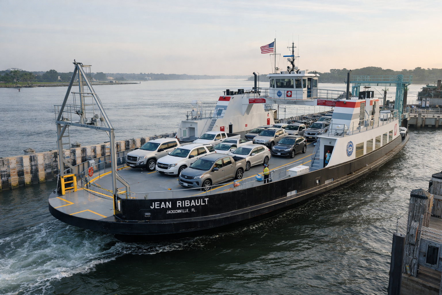 Land & Sea ferry operations on the water